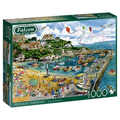 Imagen de Jumbo Falcon de Luxe Newquay Harbour 1000 Piece Jigsaw Puzzle Langosta Piezas, Multicolor (11290)
