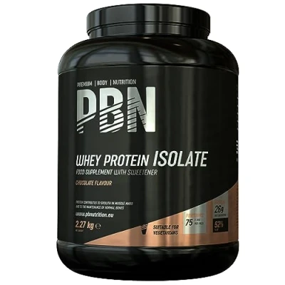 Imagen de Premium Body Nutrition Aislado de proteína suero leche en polvo (Whey ISOLATE), 2.27 kg (Paquete 1), sabor Chocolate, 75 porciones