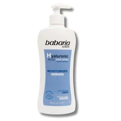 Imagen de Babaria Crema Corporal Con Acido Hialuronico Body Milk 400ml Hidratante Hombre Y Mujer Cuerpo