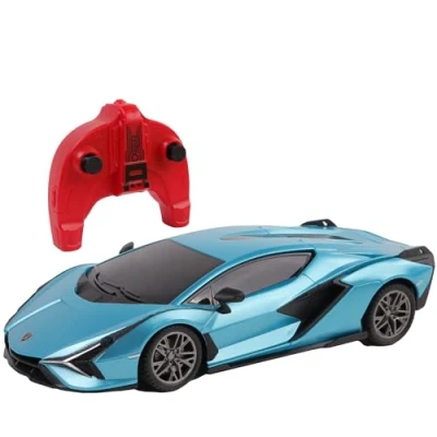 Imagen de TURBO CHALLENGE Lamborghini Sian RC Prestige 1/24 094433 Coche teledirigido Azul Pilas no Incluidas Plástico Juguete para niños Regalo A Partir de 6 años
