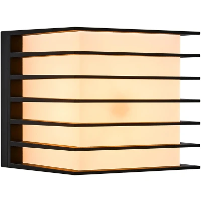 Imagen de Nordlux Fluktus 28 aplique de exterior con lamas, A 28,6cm