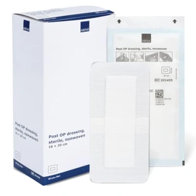 Imagen de ABENA Apósito Adhesivo Postoperatorio Estéril Hipoalergénico, Absorbente, Transpirable y Flexible Sin Látex (10X20 Centímetros, 40.0, unidad)