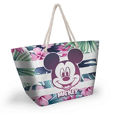 Imagen de Disney Mickey Mouse Summer Bolsa de Playa Soleil, Rosa, 52 x 37 cm
