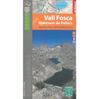 Imagen de Vall Fosca Montsent DE PALLARS 1: 25.000: MONTSANT (ALPINA 25 1/25.000)