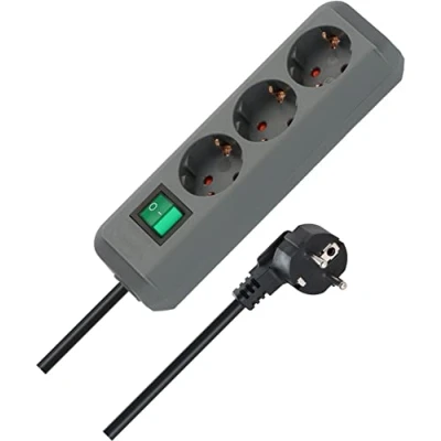 Imagen de Brennenstuhl Regleta, Plateado, Cable de 1.5 m
