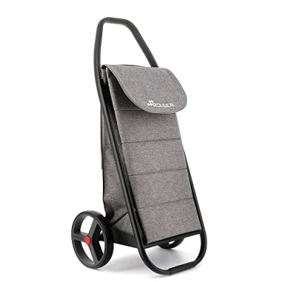 Imagen de Carro Rolser COM Tweed Polar Black Tube 2 Ruedas Grandes Gris