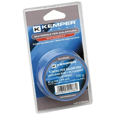 Imagen de Kemper B070BS5AC1 Alambre De Soldadura Neutra, 50%, Ampolla, Diámetro 1.5, 100 G