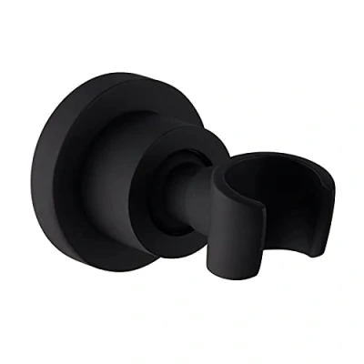 Imagen de Negro soporte de ducha acero inoxidable para cabezal montaje en pared, mano giratorio 360 , ducha, redondo