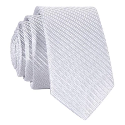 Imagen de DonDon Corbata estrecha 5 cm de color gris hecho a mano