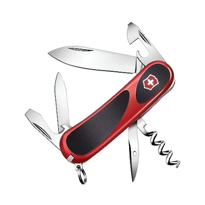 Imagen de Victorinox, Evolution 10 Grip, Navaja Multiuso Suiza, Cuchillo bolsillo, Regalo, 13 Funciones, Hoja grande, Abrelatas