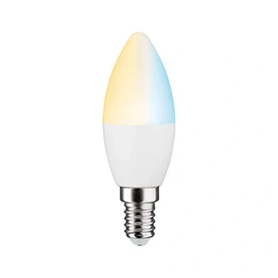 Imagen de Paulmann 50126 lámpara LED Vela Smart Home Zigbee Tunable White 5 W, regulable, de bajo consumo mate, iluminación 2700 K E14
