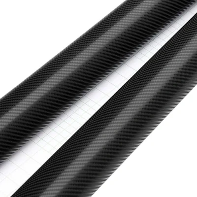 Imagen de Vinilo coche Película de fibra carbono 4D 152cm x 200cm, rollo hoja envoltura estilo for coche, pegatinas techo capó DIY, accesorios Para Coche(GRAY)