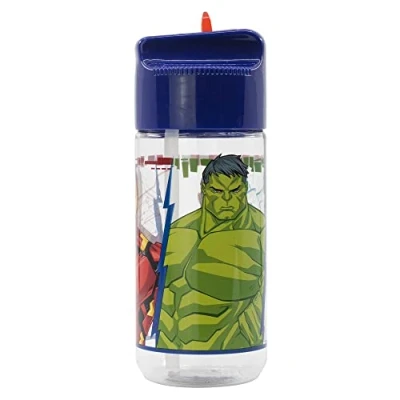 Imagen de Avengers 430 ML Cantimplora para niños, Talla: One Size, Transparent