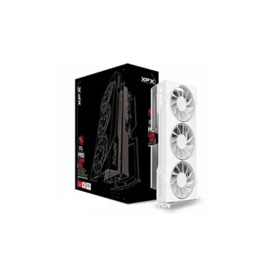 Imagen de Tarjeta gráfica para Juegos XFX Swift AMD Radeon RX 9060XT OC Blanca de Triple Ventilador 16 GB (RX 96TS316W7)