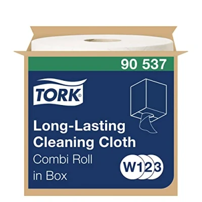Imagen de Tork Durable Cleaning Cloths White W1/2/3, rollo combinado, 1 x 300 paños, 90537