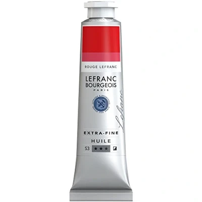 Imagen de Lefranc Bourgeois Óleo Extra Fino 40ml Tubo de pintura, Rojo
