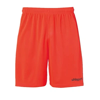 Imagen de Uhlsport Center Basic Shorts Without Slip De Juego, Hombre, Rojo Fluor/Negro, 128