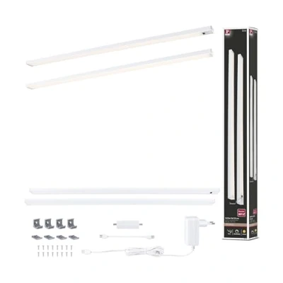 Imagen de Paulmann lámpara bajo mueble Inline starter set de 2 blanco 55 cm 830