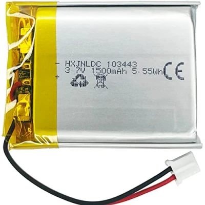 Imagen de CC 3.7V 1500mAh 103443 batería de Litio polímero Recargable para DIY 3.7 5V Producto electrónico, Fuente alimentación Almacenamiento energía móvil Sustitución baterías