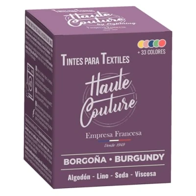 Imagen de Tinte Textil Borgoña 350g Todo en Uno Listo para usar Ropa y Tejidos HAUTE COUTURE