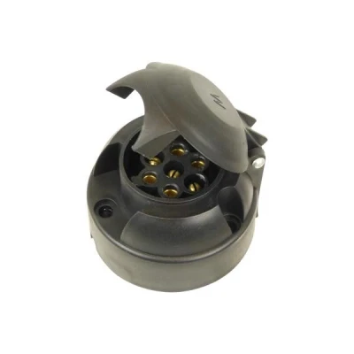 Imagen de CARPOINT 0410002 Tomacorriente remolque 12 7 Plástico con tapa contra salpicaduras ISO 1724 N