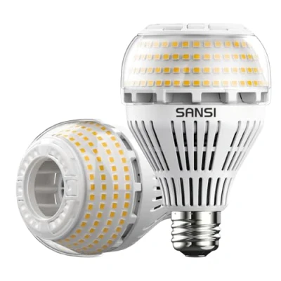 Imagen de SANSI Bombillas LED E27 27W 3000K Luz Cálido, Luces Bajo Consumo 250W Bombilla Incandescente Equivalente, 4000LM Potentes paras Habitacion Paquete de 2