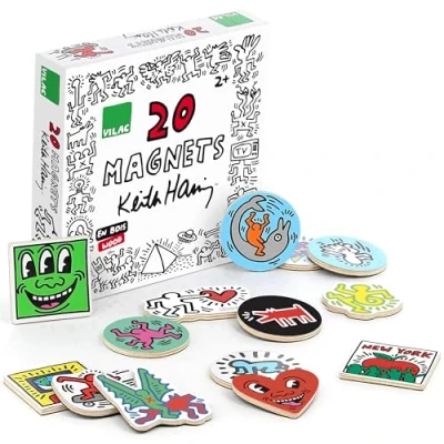 Imagen de VILAC Magnets Set Keith Haring Imanes y Juguetes magnéticos, Multicolor, pequeño (9226)