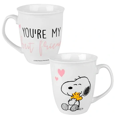 Imagen de mug conical Snoopy&amp;hearts: stoneware, 280 ml