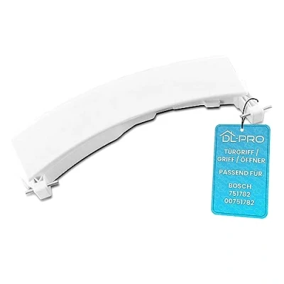 Imagen de DL pro Manilla de Puerta blanca con ejes para Bosch 751782 00751782 Logixx 8 EcoLogixx Serie 6 Mango Abridor Lavadora