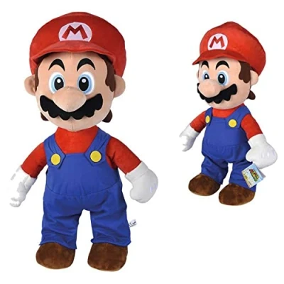 Imagen de Simba Peluche Mario 70cm, Super Mario, Material Suave y Agradable, 100% Original, Apto para Todas las Edades (109231017)