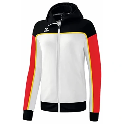 Imagen de erima Change by Chaqueta de Entrenamiento con Capucha, blanco/negro/rojo, 40 para Mujer