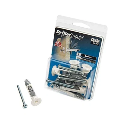 Imagen de Cobra M5 DrillerToggle Fijación universal de pared para placas yeso (50 mm, 6 unidades)