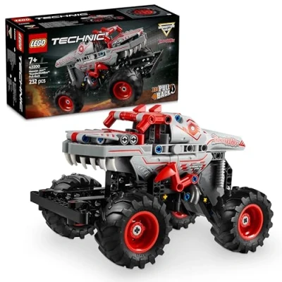 Imagen de LEGO Technic Monster Jam ThunderROARus con Motor de Carga Manual, Camión Monstruo Dinosaurio Juguete, Vehículo para Espectáculo Truck, Regalo Niños y Niñas 7 Años o Más 42200