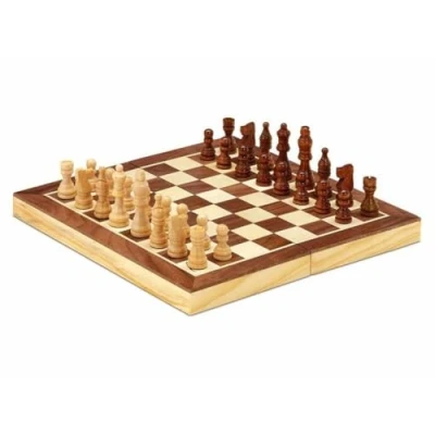 Imagen de Cayro Ajedrez + 7 Años Las Fichas y el Tablero Plegable Son Magnéticos de Madera Natural Juego Mesa Ideal Niños Adultos 2 Jugadores