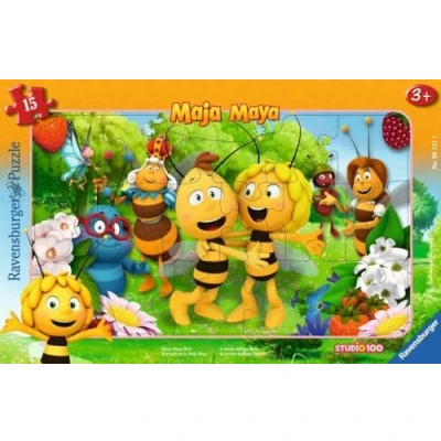 Imagen de Ravensburger Puzzle 06121 Abeja Majas Mundo 15 Piezas Marco