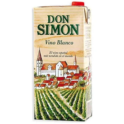 Imagen de VINO BLANCO DON SIMÓN BRIK 1L (12 UNIDADES)