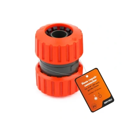 Imagen de MIVOS Conector de Manguera para Conexión Mangueras Jardín 3/4&quot; Reparador Reparación Acoplamiento Agua 3/4 Pulgadas (19 mm)