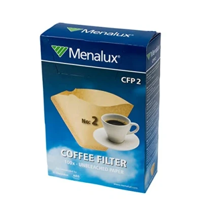 Imagen de Menalux CFP2 100 Filtros de papel 1x2 para cafetera goteo
