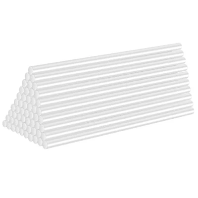 Imagen de 40 Piezas Ø11 mm Palos de Pegamento Caliente, 11 x 190 Barras Caliente Transparentes, Pegatinas Termofusible para Pistolas Pequeñas