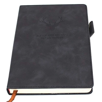 Imagen de Cuaderno con rayas A5 Cuadernos ejecutivos de tapa dura papel grueso primera calidad, diario forro universitario, 8,3 &quot;x 5,7&quot;, 360 páginas,