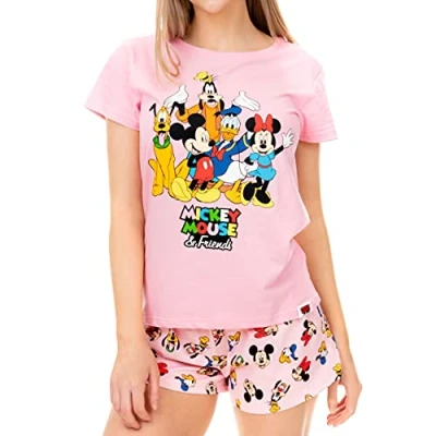 Imagen de Disney Pijama para Mujer Mickey Mouse Minnie y Amigos Rosa Large