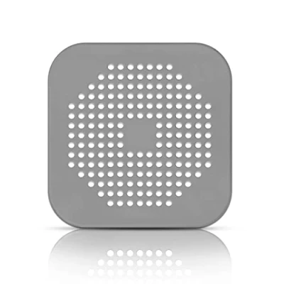 Imagen de CZ Store Filtro de Desagüe Caucho Gris ✮✮GARANTÍA por Vida✮✮ Tapón Goma Silicona, Ducha, Rejilla para Baño Atrapa Pelo y Restos Comida Ventosa Antideslizante