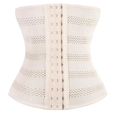 Imagen de Everbellus Corsé Atractivo Adelgazar Waist Trainer para Mujer (Beige, 2XL/EU 42: Tamaño de la cintura 78 82CM)