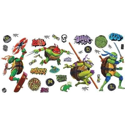 Imagen de RoomMates Adhesivo decorativo para tortugas (reposicionable)