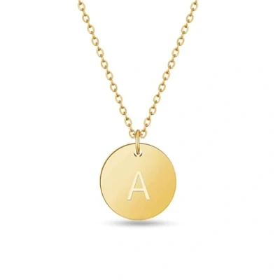 Imagen de GD GOOD.designs Collares para mujer con colgante iniciale A Oro I Collar letra Longitud 40+5 cm Cadena chapada en 18k