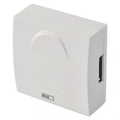 Imagen de EMOS timbre de puerta 2 hilos, clásico Gong, blanco, 1 melodía Ding Dong, volumen 85 dB, cableado, montaje en pared, cuadrado, 230 V