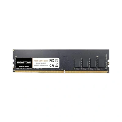 Imagen de 【DDR4 RAM】 Gigastone Memoria RAM Escritorio 16GB DDR4 2666MHz PC4 21300 CL19 1.2V UDIMM 288 Pin sin búfer ECC para PC Computadora (ÚNICAMENTE Escritori)