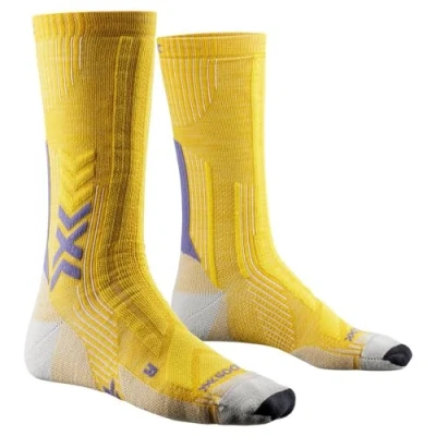 Imagen de X Socks Trekking Perform Merino Crew, Calcetines, Unisex adulto, Flax Gold/Amethyst, 45 47