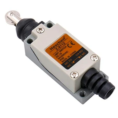Imagen de Heschen Interruptor de límite Z 8/112 émbolo rodillo paralelo cerrado NO + NC momentáneo 250VAC 5A CE listado IP65
