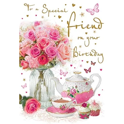 Imagen de Piccadilly Greetings Regal Publishing Tarjeta de cumpleaños para amigos (22,8 x 15,2 cm)